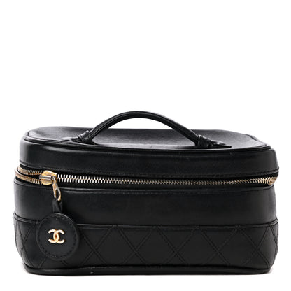 Chanel Lambskin Vanity Cosmetic Case Black 1 of 5