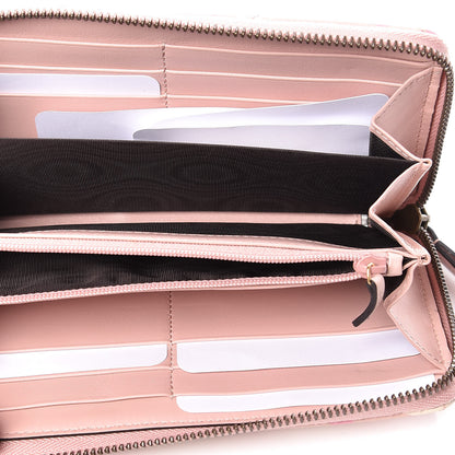 Gucci Calfskin Matelasse GucciGhost GG Marmont Zip Around Wallet Perfect Pink Rosa Ivory 5 of 11