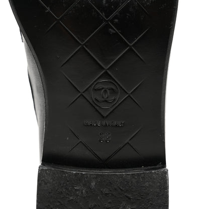 Chanel Lambskin Quilted CC Turnlock Loafers 38 Black 6 of 8