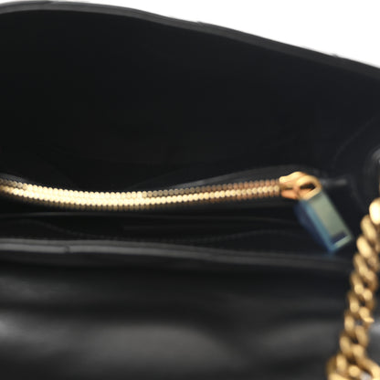 Saint Laurent Calfskin Y Quilted Monogram Small Loulou Chain Satchel Black 5 of 10