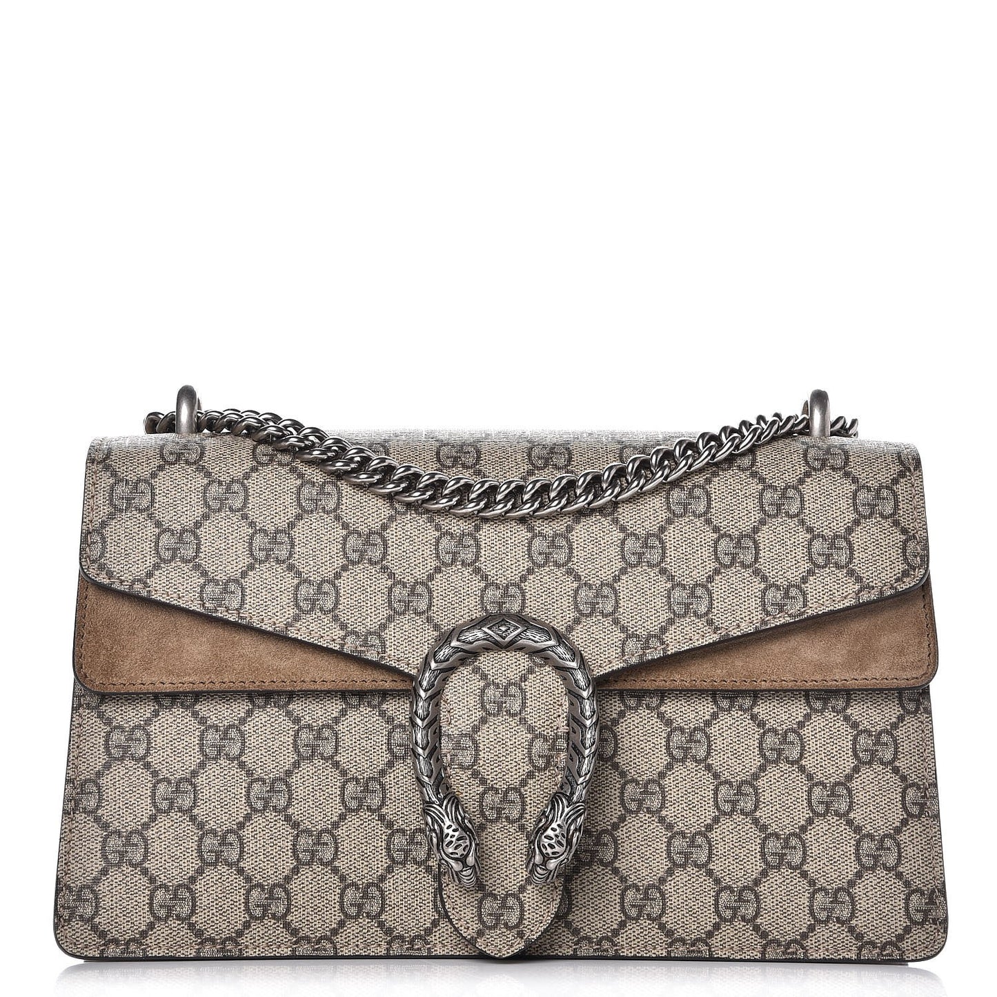 GG Supreme Monogram Small Dionysus Shoulder Bag Taupe