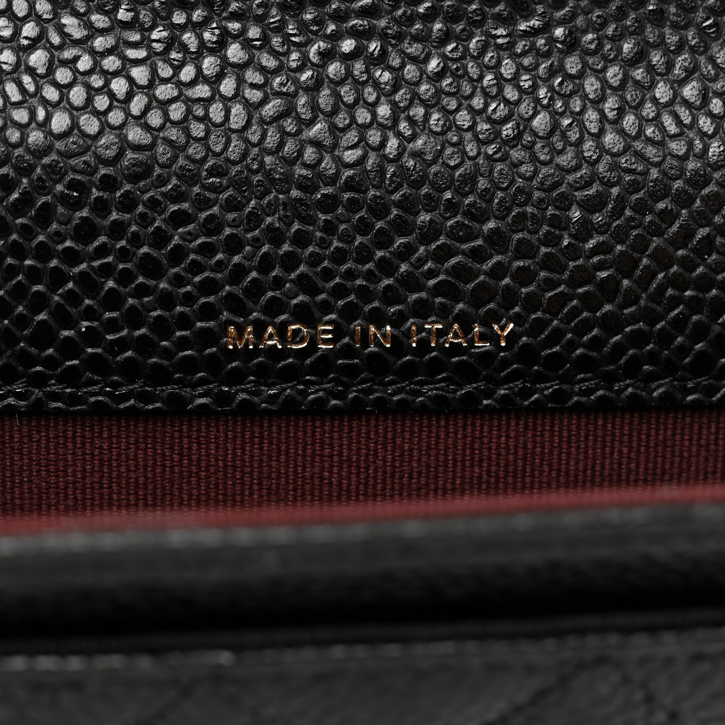 Caviar Quilted Flap Card Holder Wallet Black