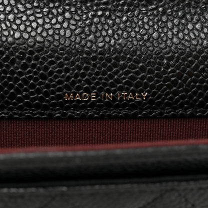 Chanel Caviar Quilted Flap Card Holder Wallet Black 6 of 8