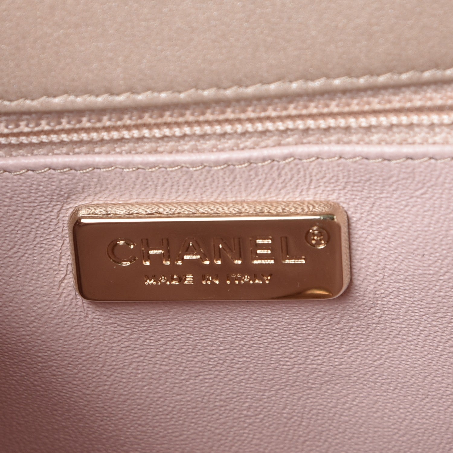 Chanel Metallic Lambskin Small CC Chained Flap Light Gold 7 of 8
