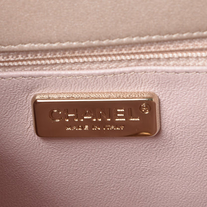 Chanel Metallic Lambskin Small CC Chained Flap Light Gold 7 of 8