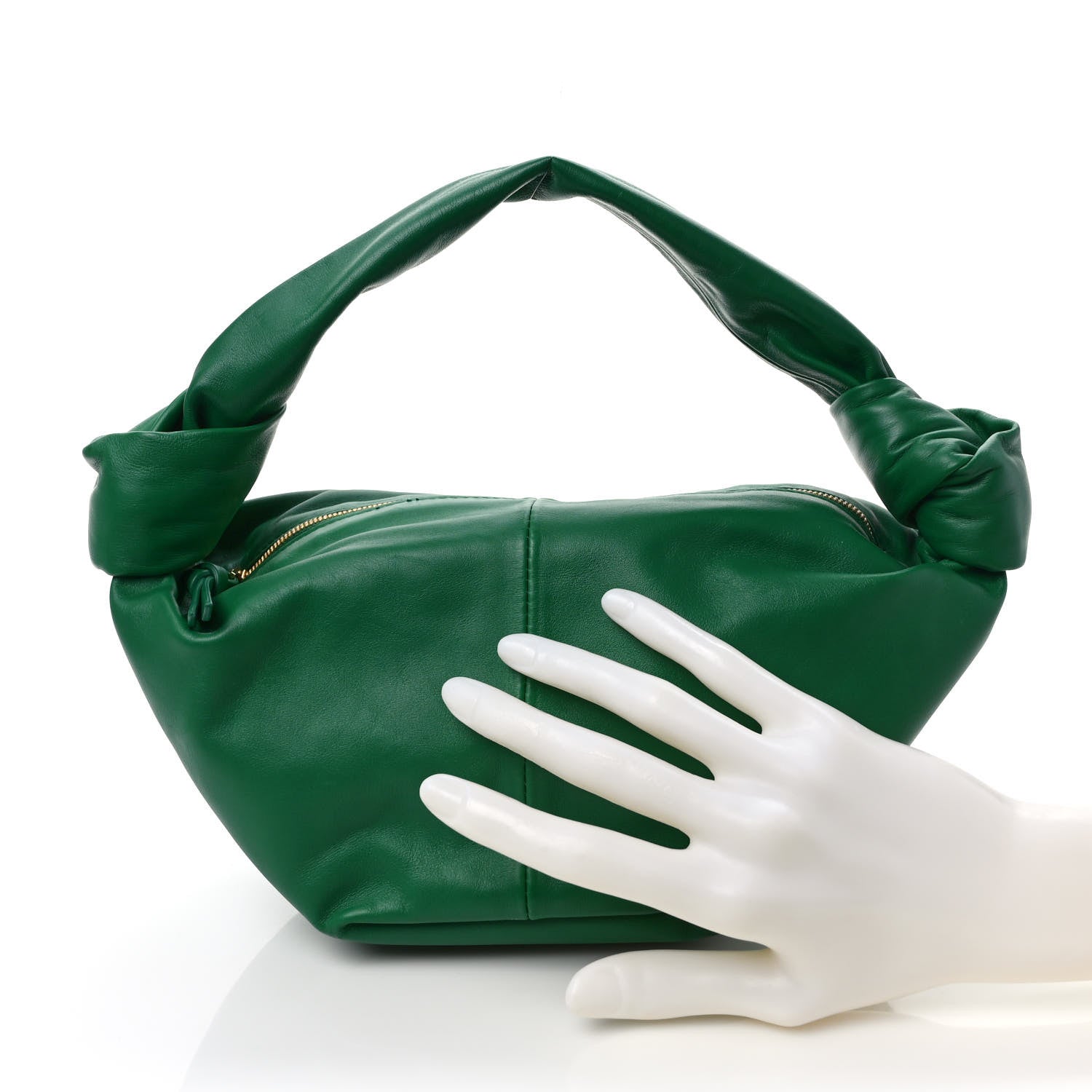 Bottega Veneta Nappa Mini Double Knot Bag Racing Green 3 of 8