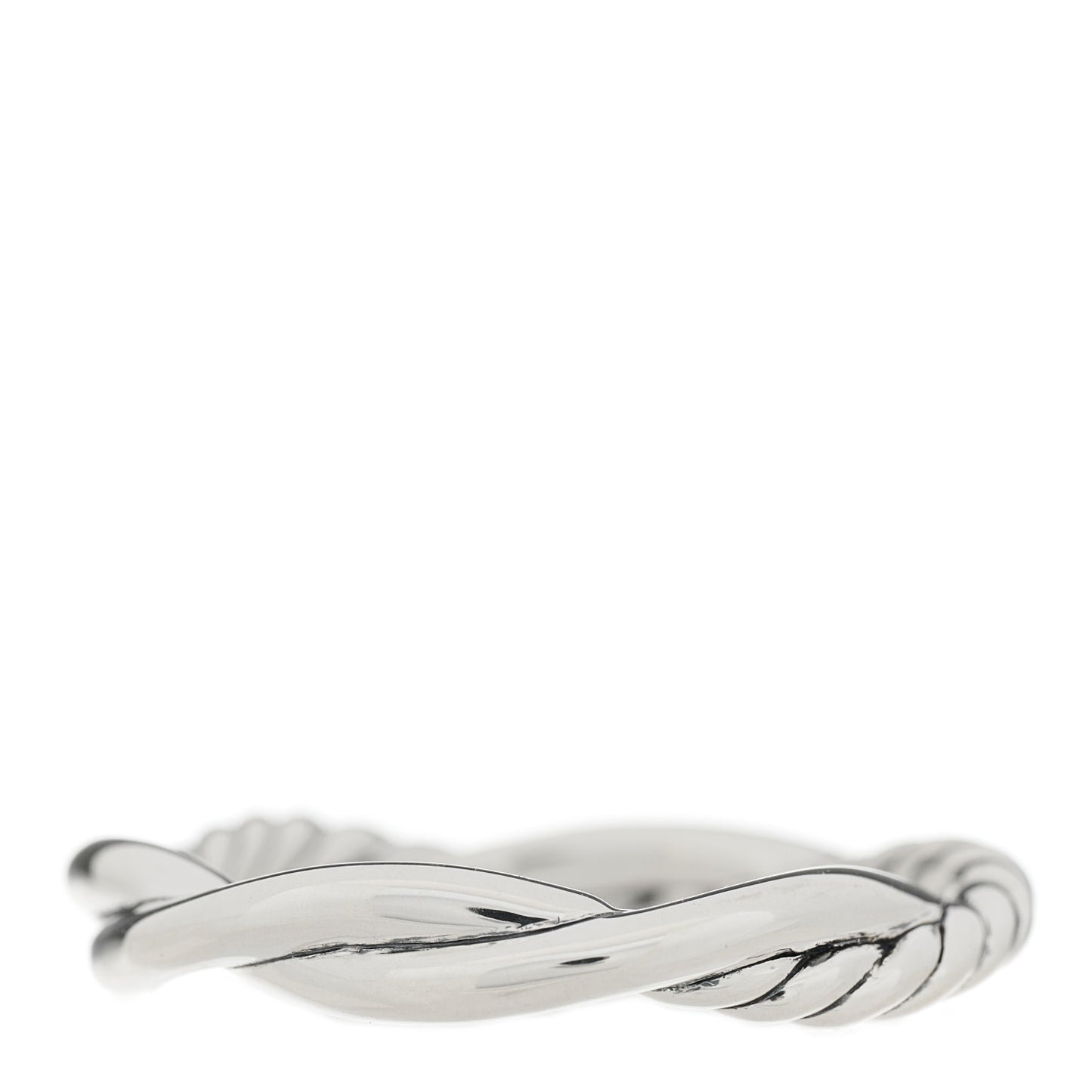 Sterling Silver 14K Yellow Gold Petite Infinity Band Ring 56 7.5