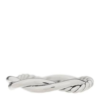 David Yurman Sterling Silver 14K Yellow Gold Petite Infinity Band Ring 56 7.5 3 of 4