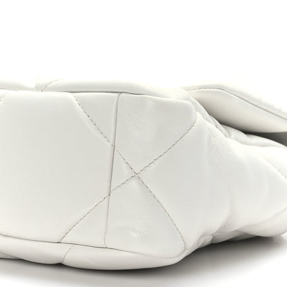 Chanel Lambskin Quilted Medium Chanel 19 Flap White 9 of 11