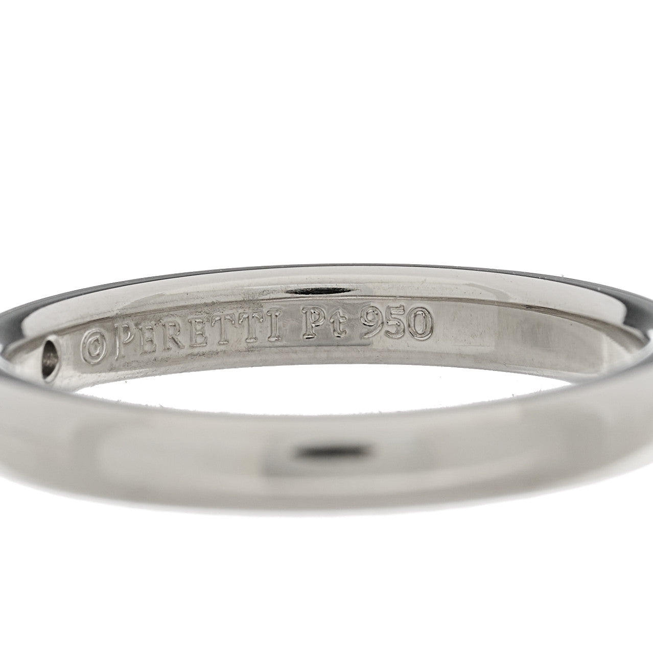 Platinum Diamond Elsa Peretti Band Ring 52 6