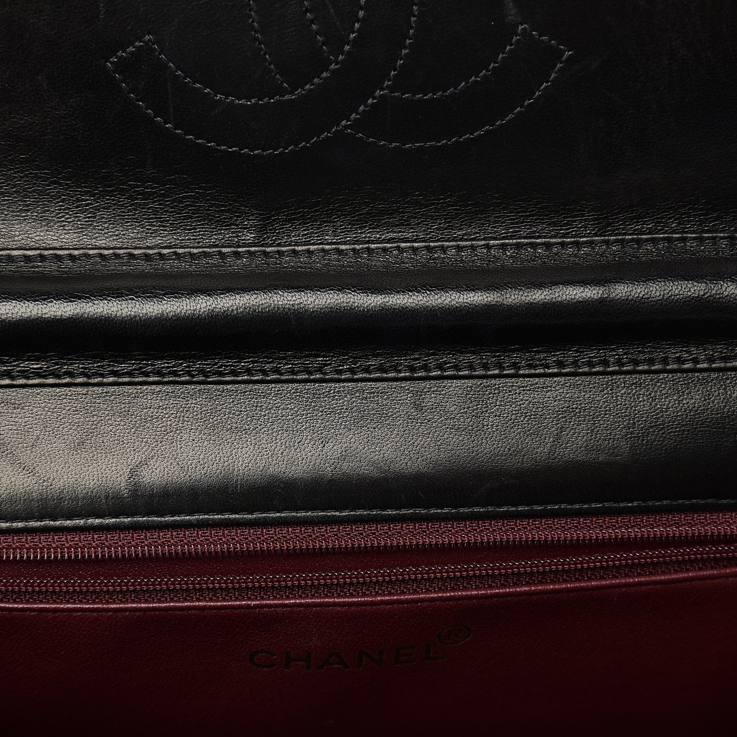 Lambskin Quilted Medium Single Flap Black
