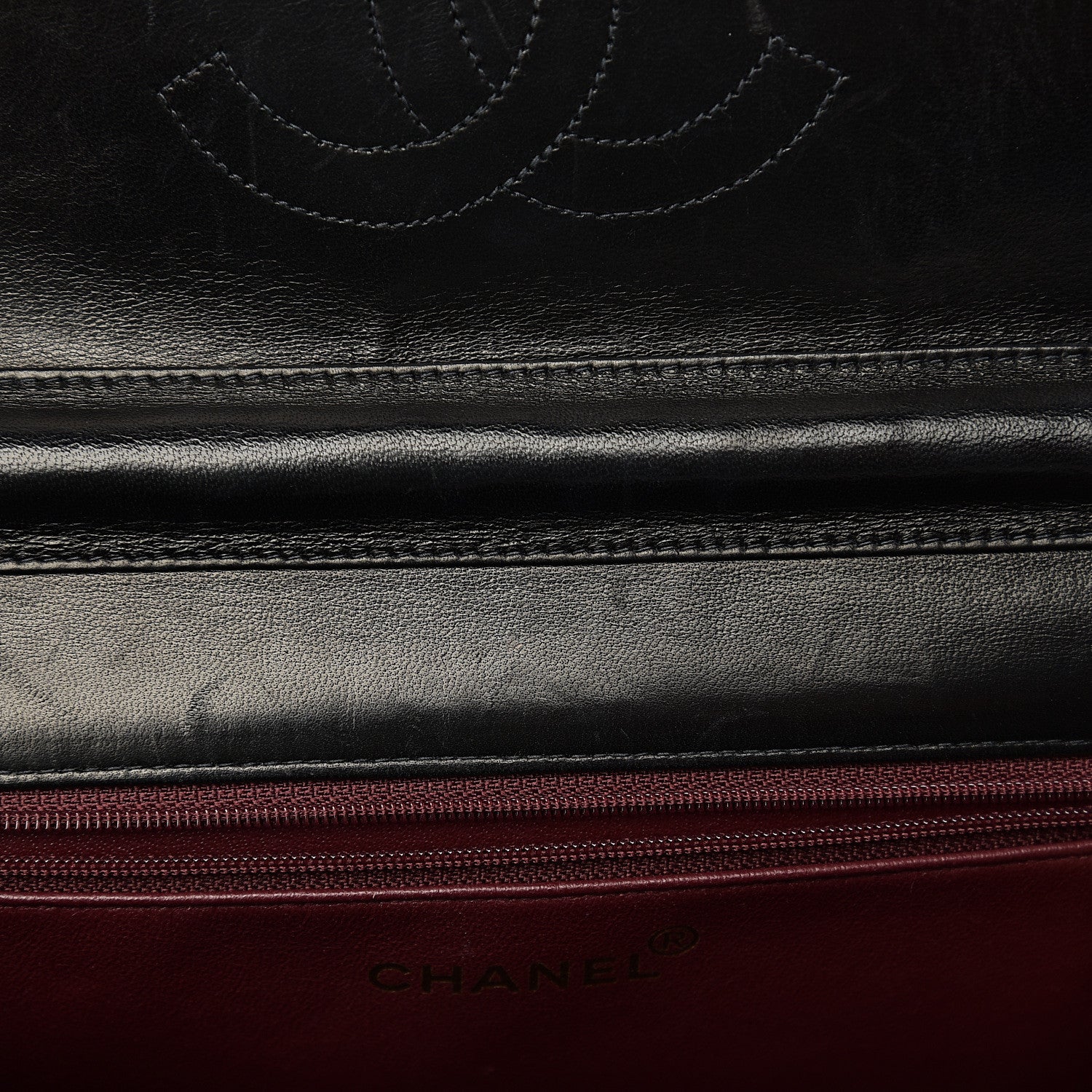 Chanel Lambskin Quilted Medium Single Flap Black 10 of 13
