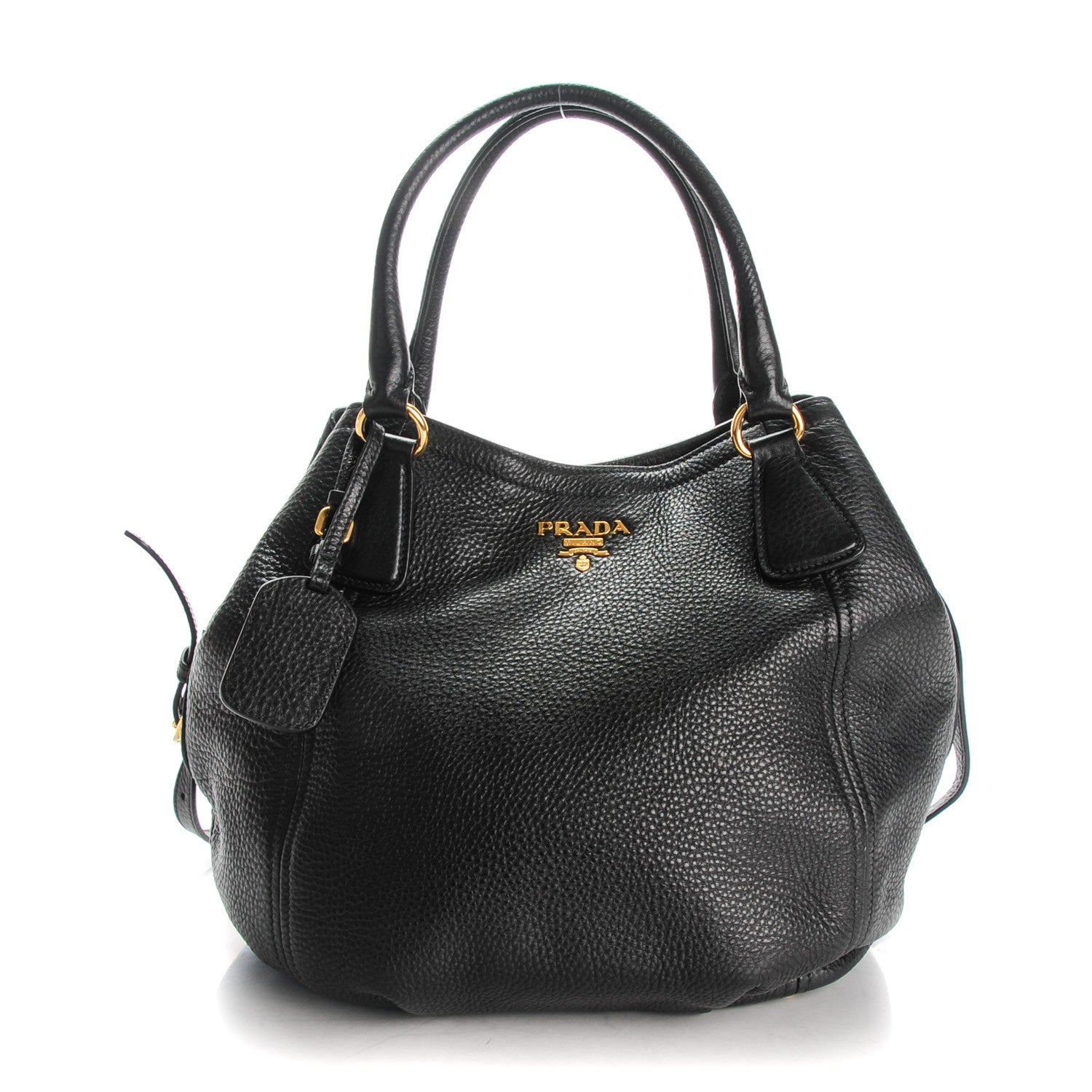 Prada Vitello Daino Tote Nero Black 1 of 9