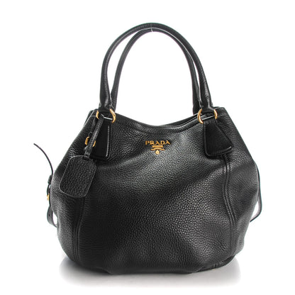 Prada Vitello Daino Tote Nero Black 1 of 9