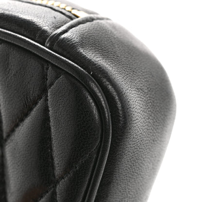 Saint Laurent Lambskin Quilted Lolita Cosmetic Pouch Black 8 of 10