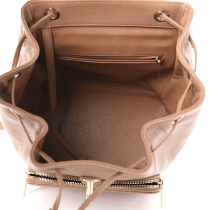 Chanel Caviar Quilted Business Affinity Backpack Beige 4 of 10