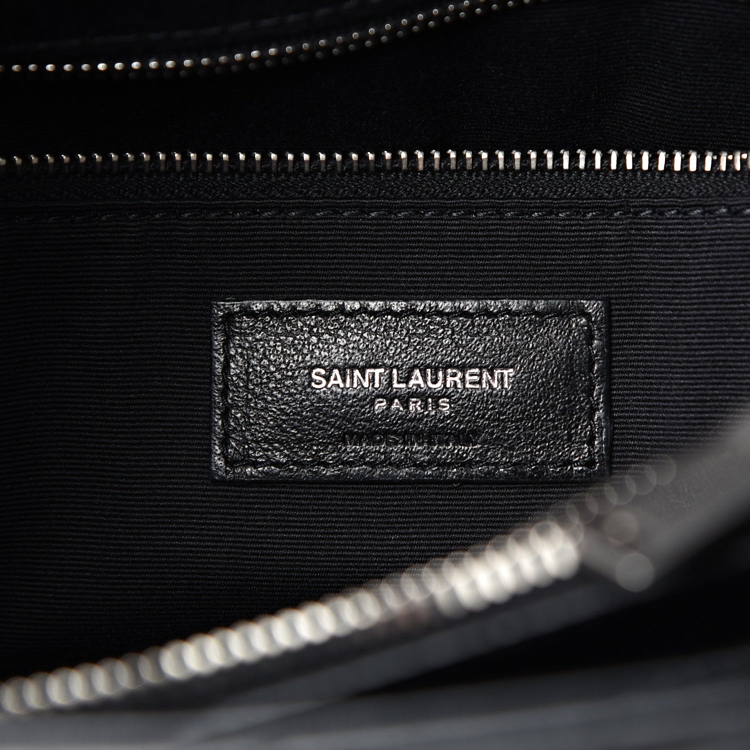Saint Laurent Calfskin Y Quilted Monogram Medium Loulou Chain Satchel Black 5 of 11