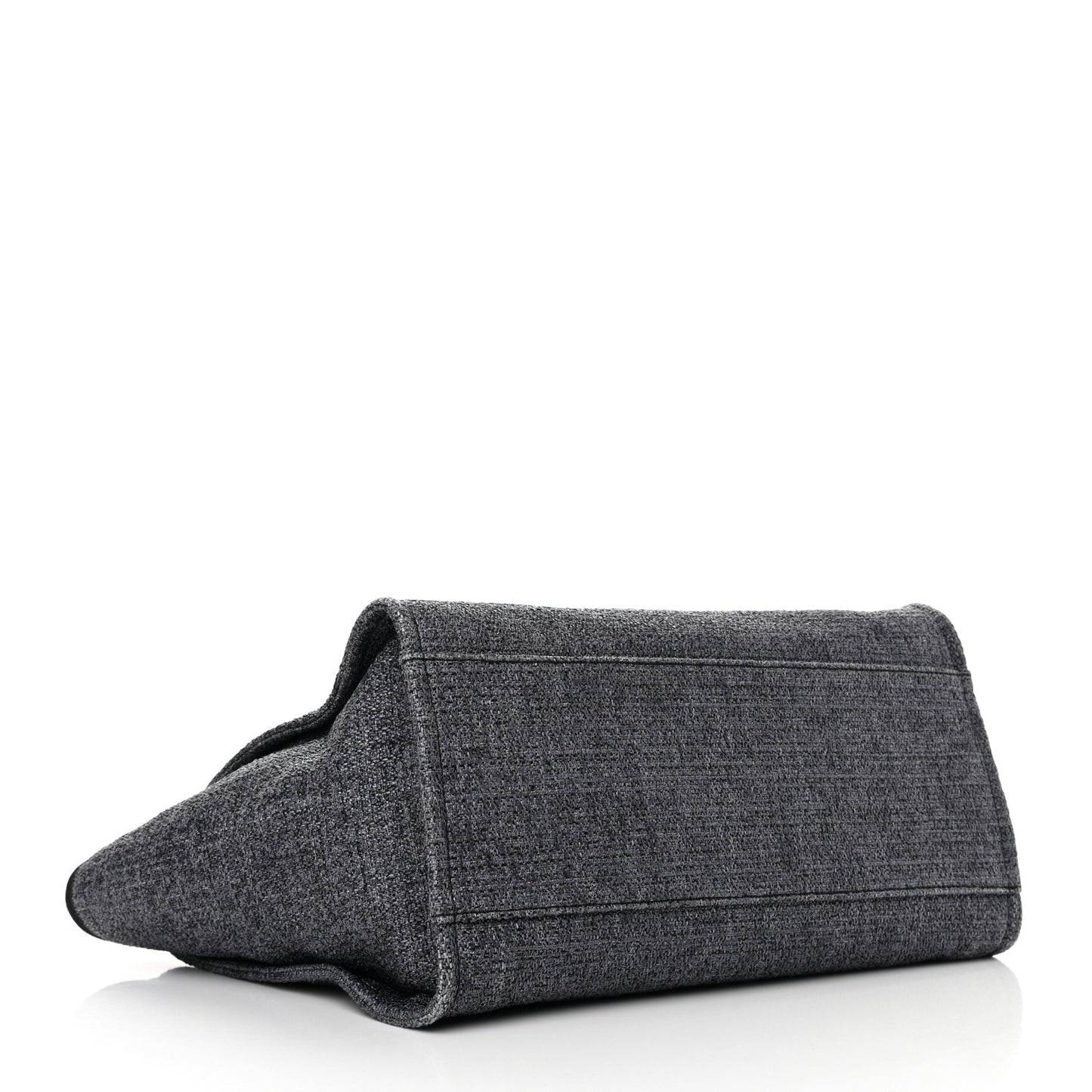 Lurex Boucle Medium Deauville Tote Black