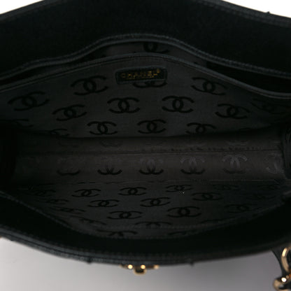 Chanel Caviar Chocolate Bar Quilted Shoulder Bag Black 6 of 11