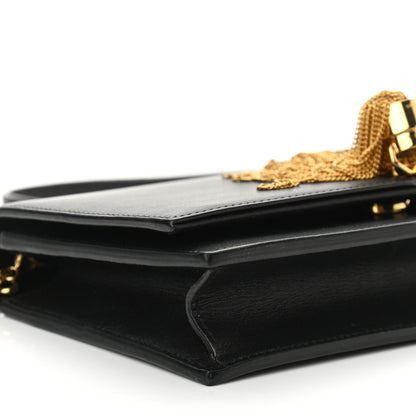 Saint Laurent Smooth Calfskin Classic Monogram Kate Tassel Chain Wallet Black 8 of 10