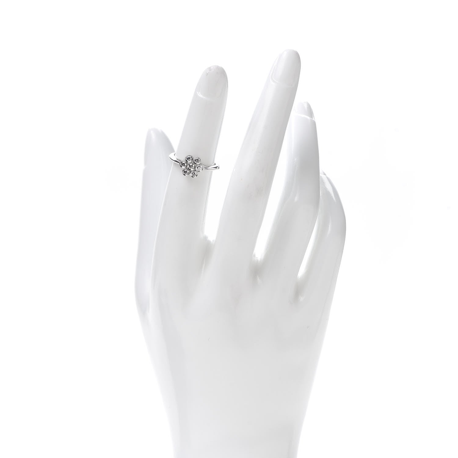 Tiffany Platinum Diamond Enchant Flower Ring 48 4.5 2 of 5