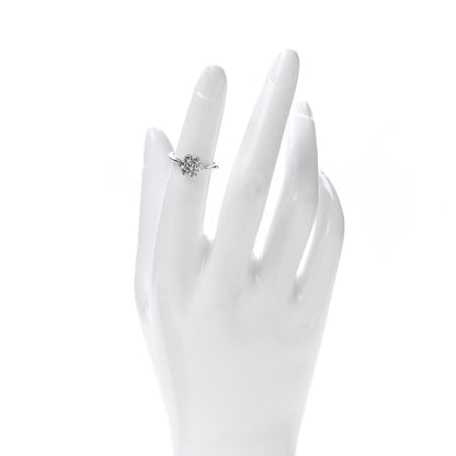 Tiffany Platinum Diamond Enchant Flower Ring 48 4.5 2 of 5