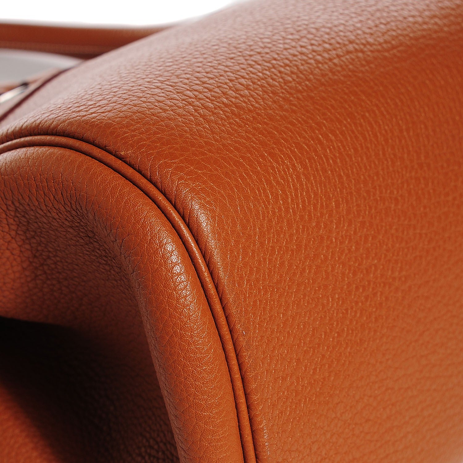 Hermes Taurillon Clemence Shoulder Atlas Satchel Gold 15 of 15