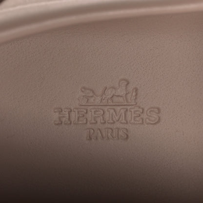 Hermes Calfskin Game Slip On Sneakers 41 Beige Nude 9 of 13