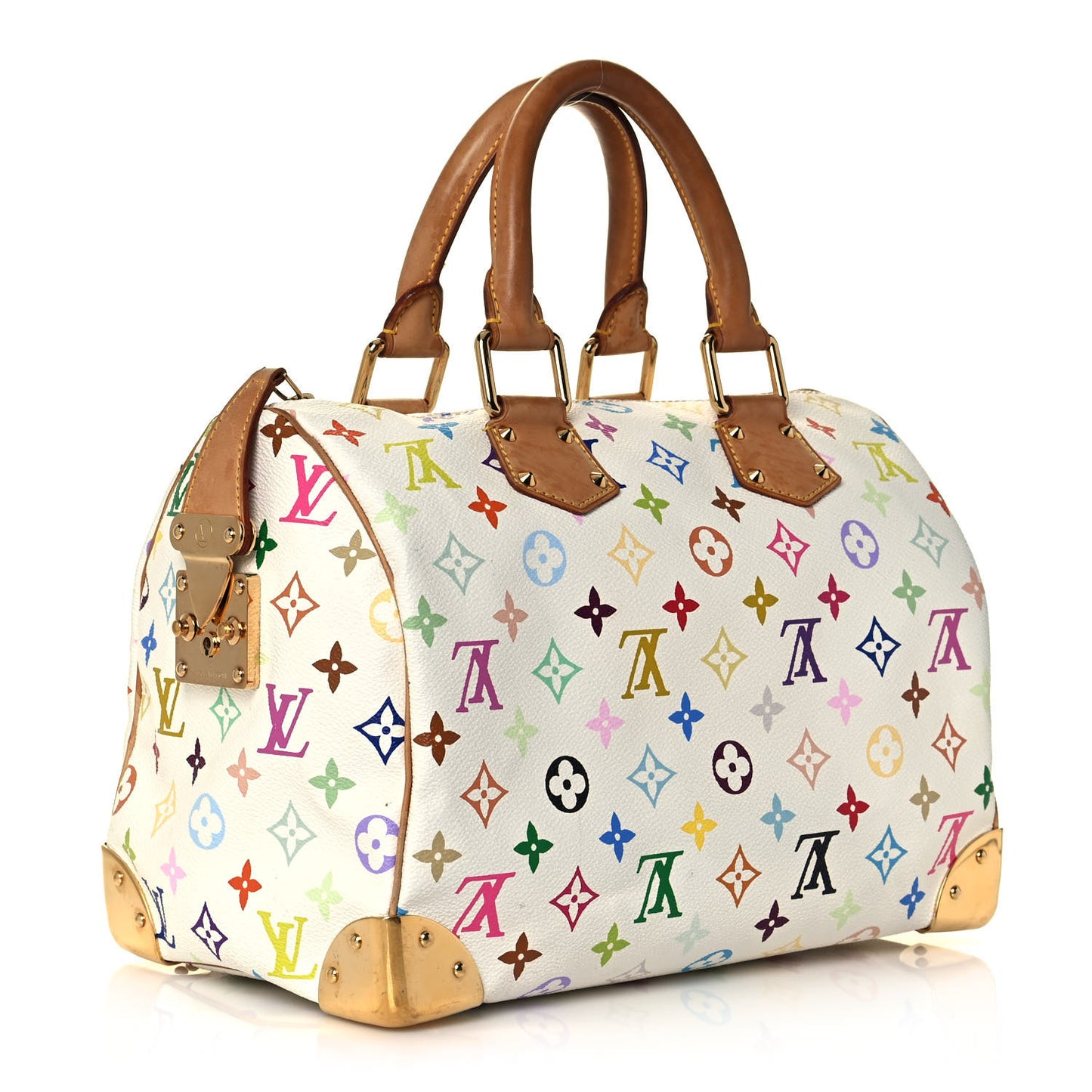 Monogram Multicolor Speedy 30 White