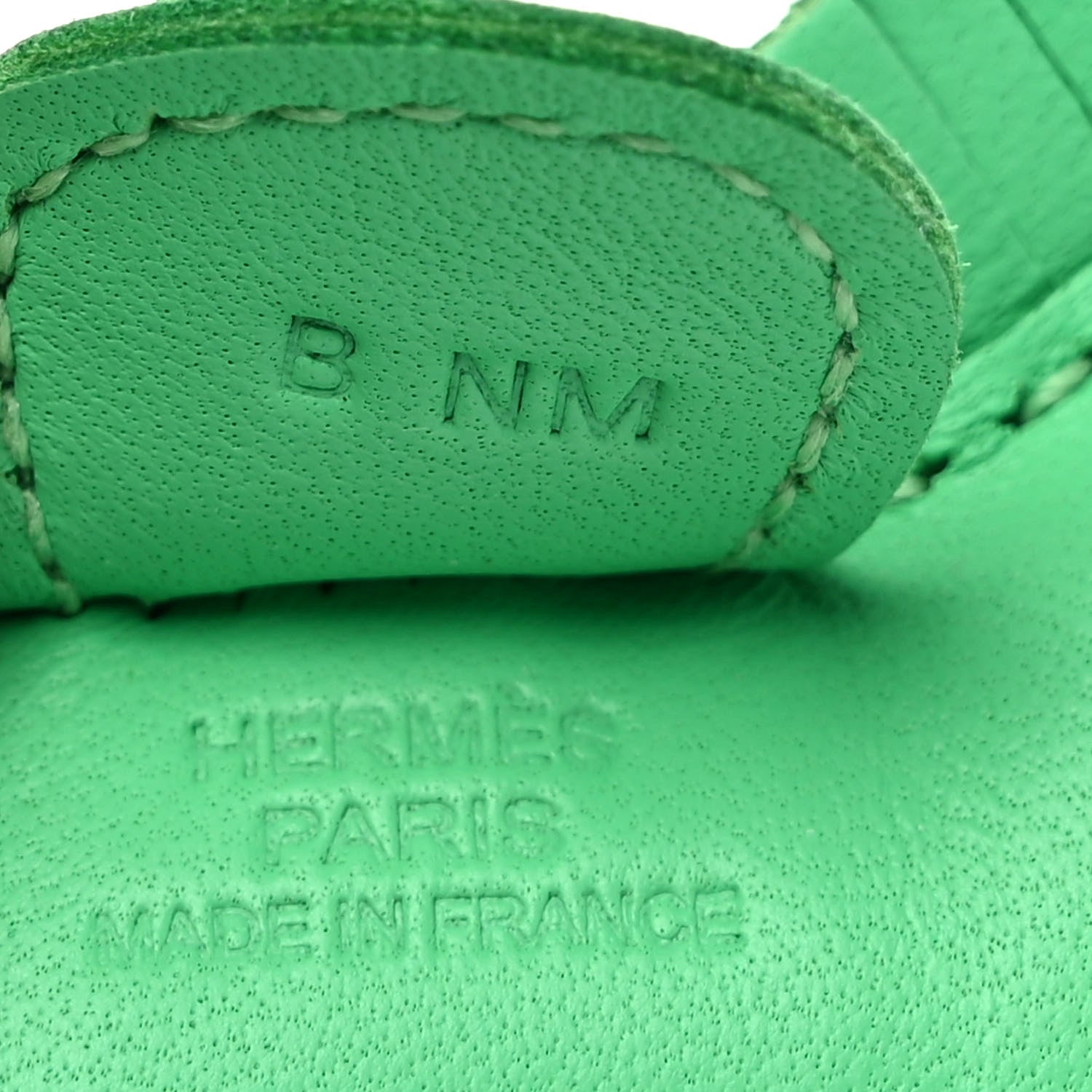 Hermes Milo Lambskin Grigri Rodeo Horse Bag Charm PM Vert Comics 3 of 3