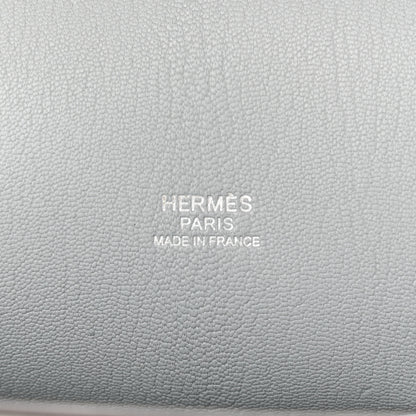 Hermes Taurillon Clemence Jypsiere 28 Bleu Arctic 5 of 9