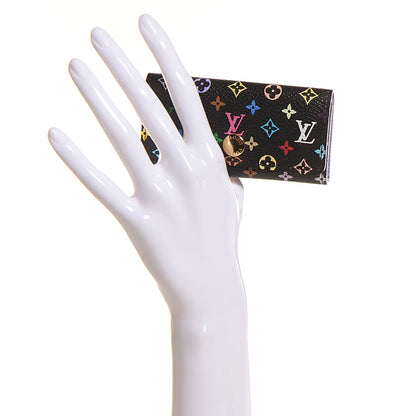Louis Vuitton Monogram Multicolor Multicles 4 Key Holder Black Violet 2 of 8