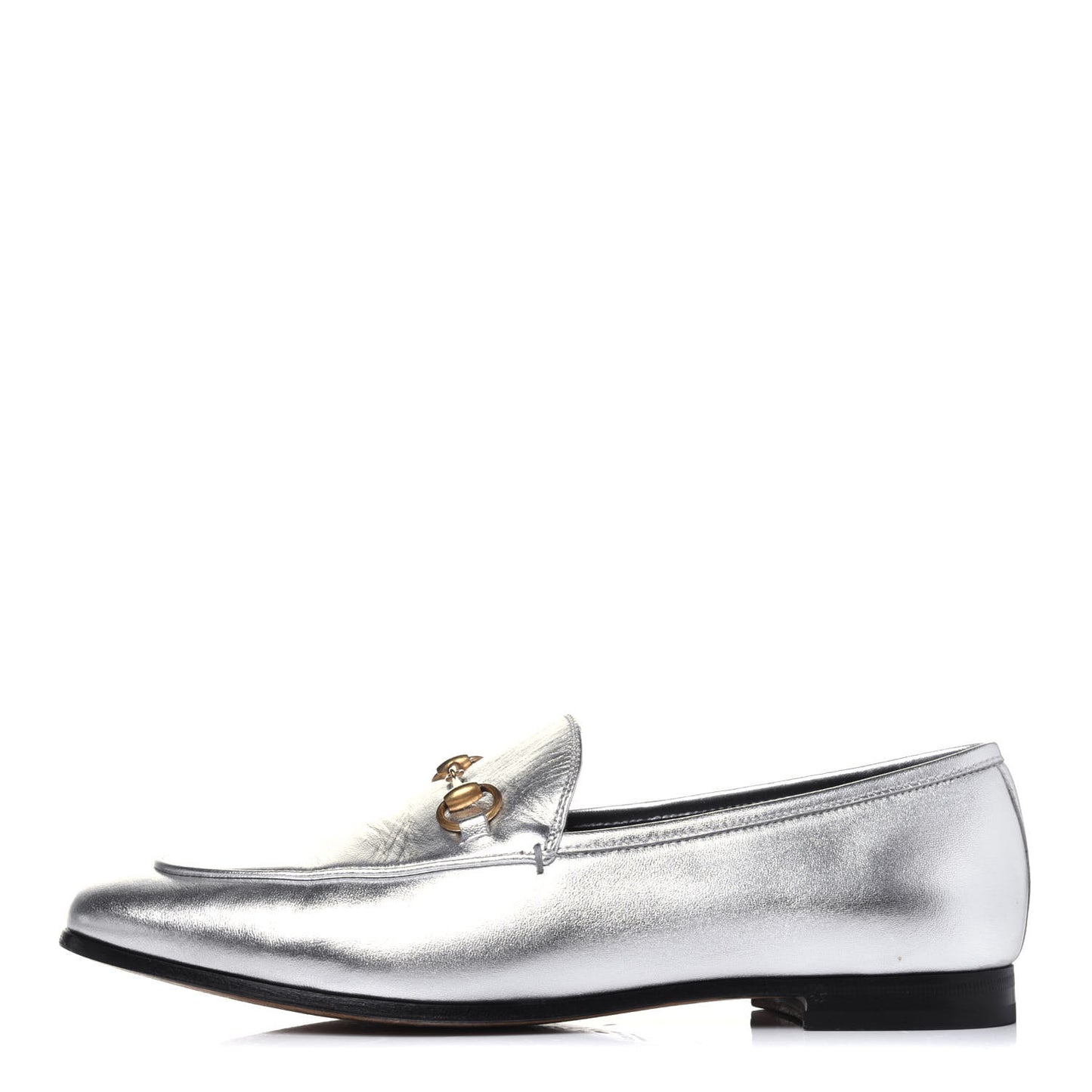 Metallic Nappa Womens Jordaan Loafers 39.5 Argento