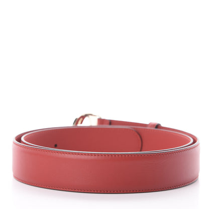 Gucci Moon Calfskin Interlocking G 37mm Belt 105 42 Vibrant Red 2 of 5