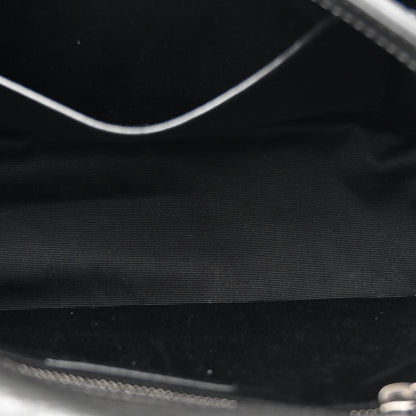 Saint Laurent Crinkled Calfskin Matelasse Monogram Medium Niki Chain Satchel Storm 5 of 10