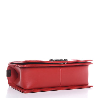 Chanel Calfskin Quilted Medium Boy Flap Red 4 of 8