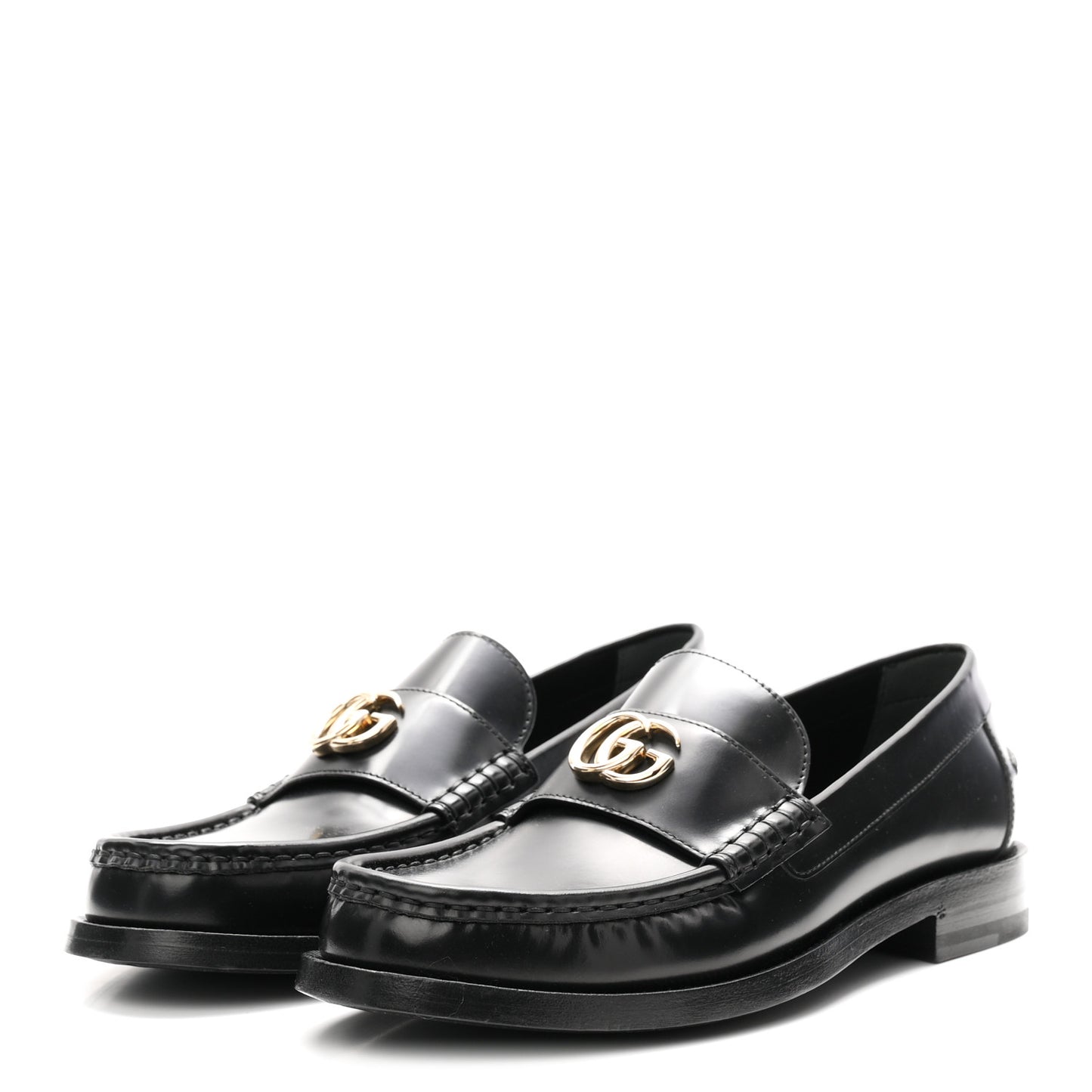 Calfskin Millennial Ribot Womens GG Loafers 40 Black
