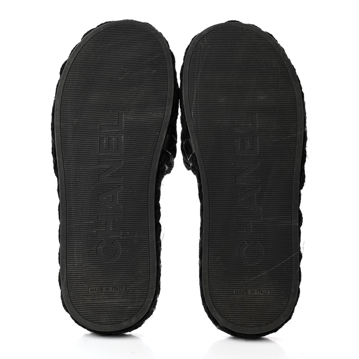 Chanel Cord Braided CC Mules 40 Black 5 of 10