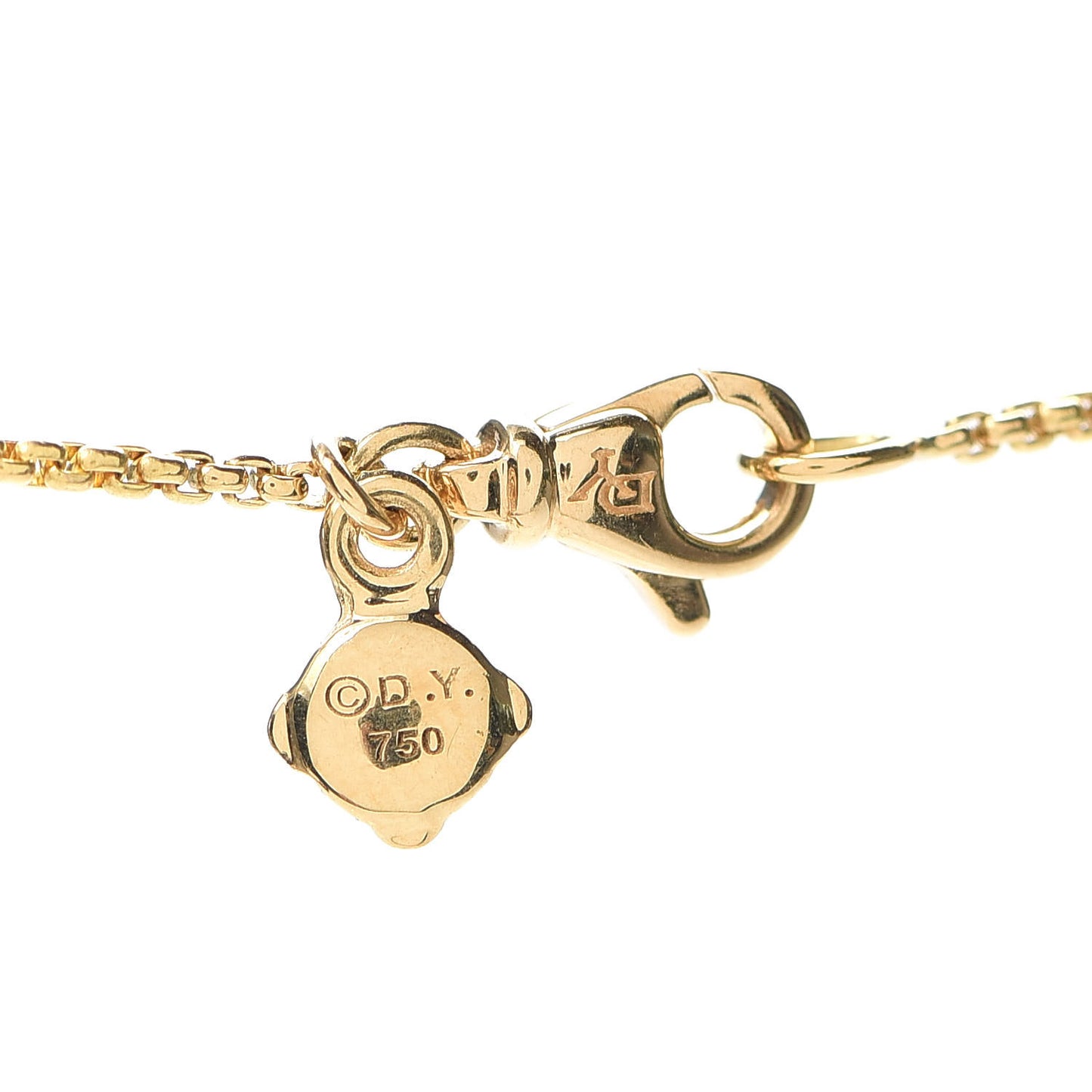18K Yellow Gold Diamond Stax Rondelle Pendant Necklace