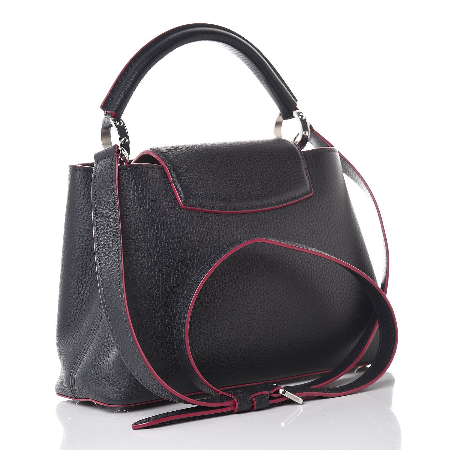 Louis Vuitton Taurillon Capucines BB Cobalt Fuchsia 3 of 10
