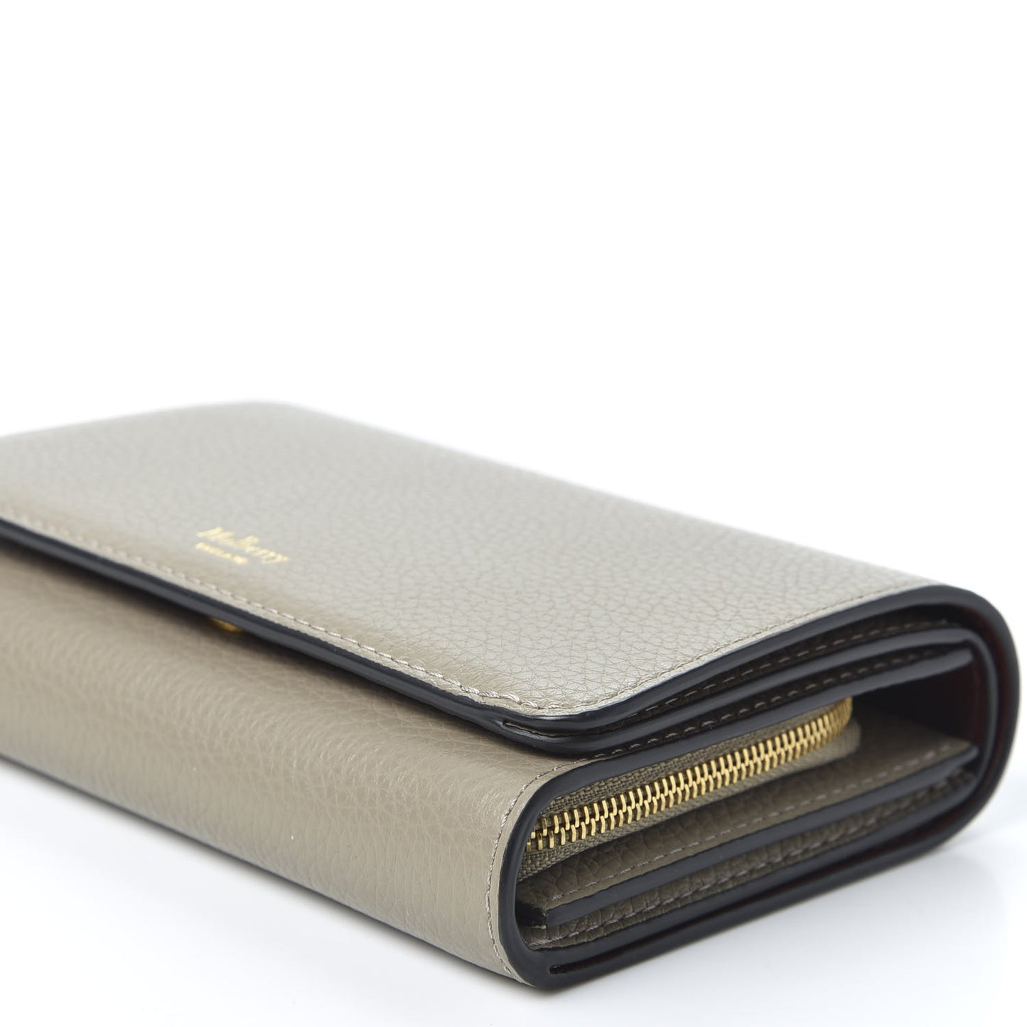 Small Classic Grain Medium Continental French Wallet Solid Grey