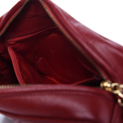 Chanel Lambskin Quilted Tassel Camera Case Red 11 of 11