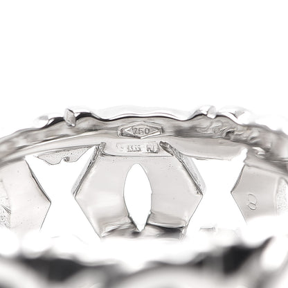 Cartier 18K White Gold Entrelaces Ring 48 4.5 5 of 5