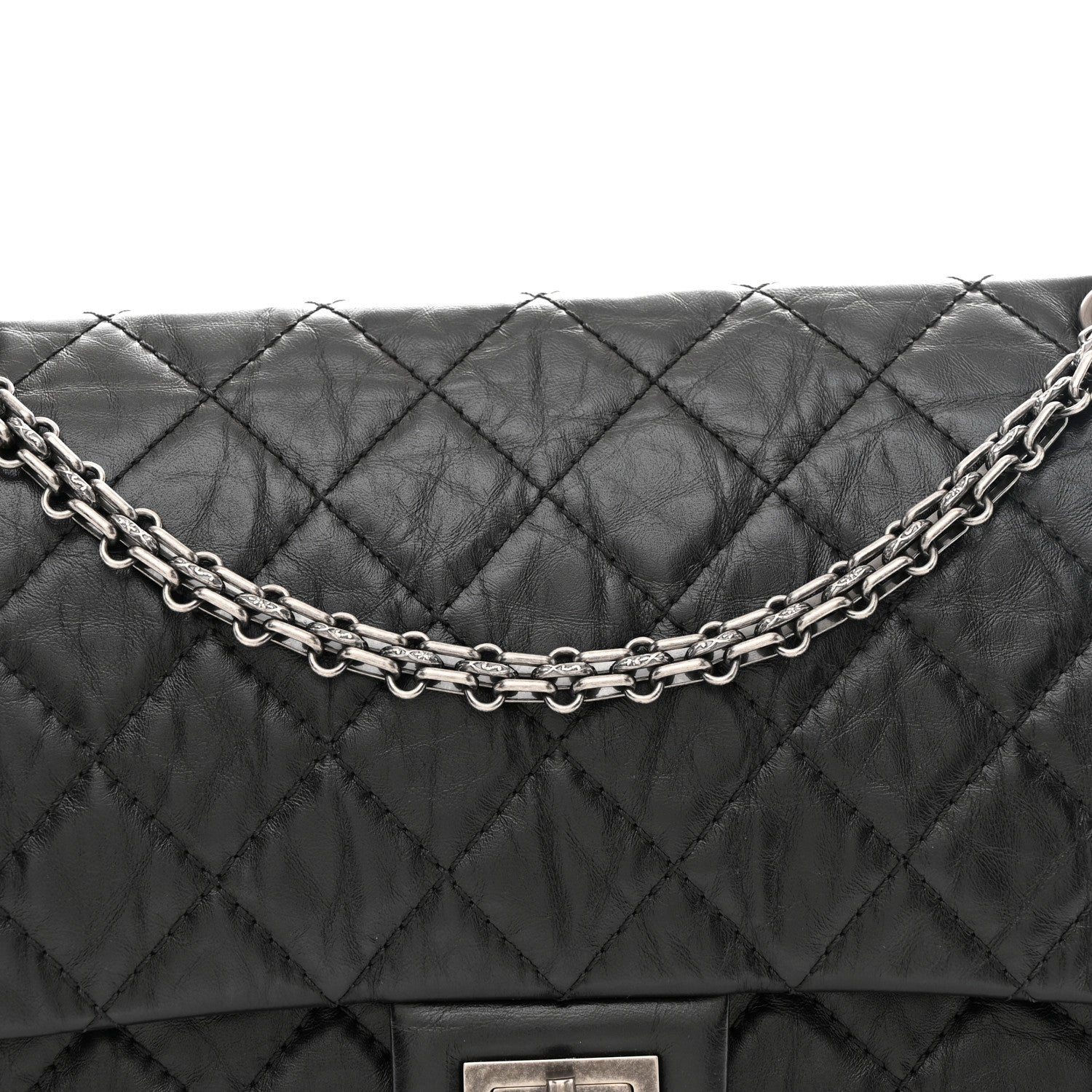Chanel Aged Calfskin Quilted 2.55 Reissue 226 Flap Black 8 of 10