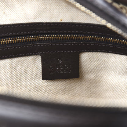 Gucci Monogram Vintage Web Medium Boston Dark Brown 9 of 13