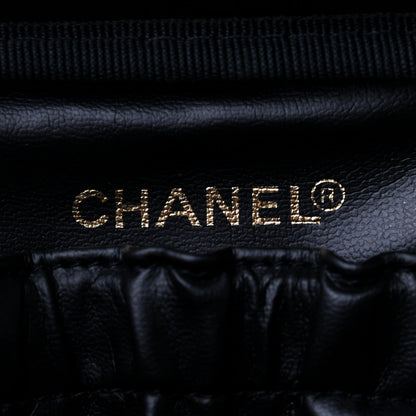 Chanel Calfskin Vanity Cosmetic Bag Black 6 of 11