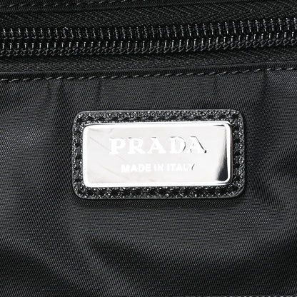 Prada Re-Nylon Saffiano Zip Backpack Black 6 of 9