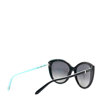 Tiffany Acetate Metal Cat Eye Sunglasses TF4134 Black Blue 5 of 7