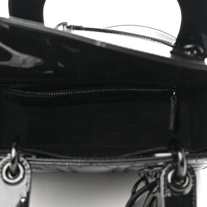 Christian Dior Ultraglossy Patent Cannage Small Lady Dior Black 5 of 10