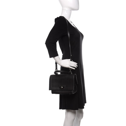 Givenchy Grained Calfskin Mini Shark Lock Satchel Black 2 of 9